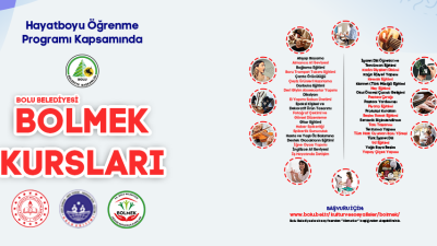 Bolu Belediyesi Meslek Edindirme Kursları’nda (BOLMEK) 2025-2026 eğitim yılı kayıtları