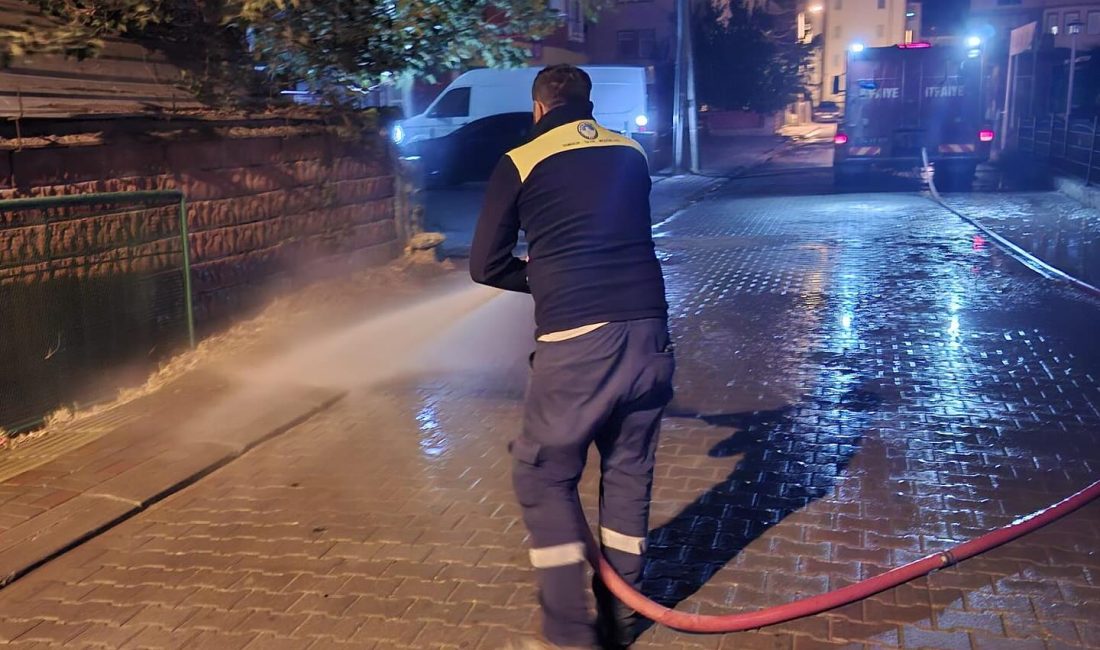Bartın Belediyesi Temizlik İşleri Müdürlüğü ekipleri, şehir genelinde temizlik çalışmalarını