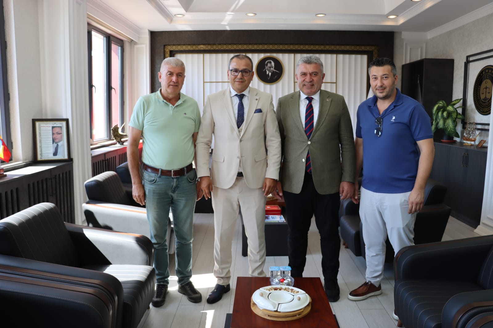 Bulancakspor kampı için Erzurum’a giden Başkan Sıbıç, Erzurum’da hem spor