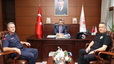 Vali Osman Hacıbektaşoğlu başkanlığında, İl Jandarma Komutanı Alb. Barış Cücen