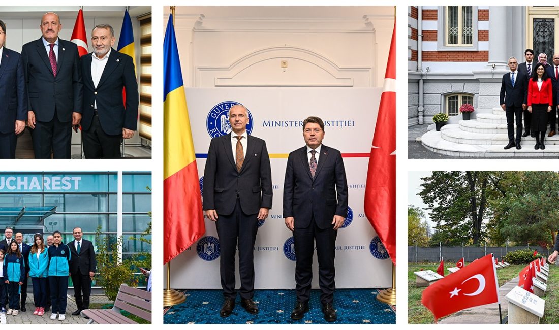 Adalet Bakanı Yılmaz Tunç, Romanya ziyareti kapsamında, Bükreş Türk Şehitliği’ni,