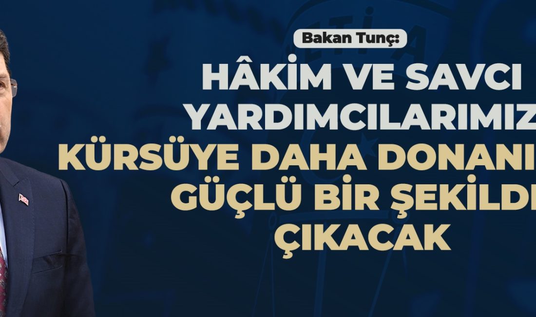 Adalet Bakanı Yılmaz Tunç, ÖSYM tarafından 20-21 Aralık tarihlerinde yapılacak