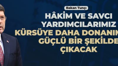 Adalet Bakanı Yılmaz Tunç, ÖSYM tarafından 20-21 Aralık tarihlerinde yapılacak