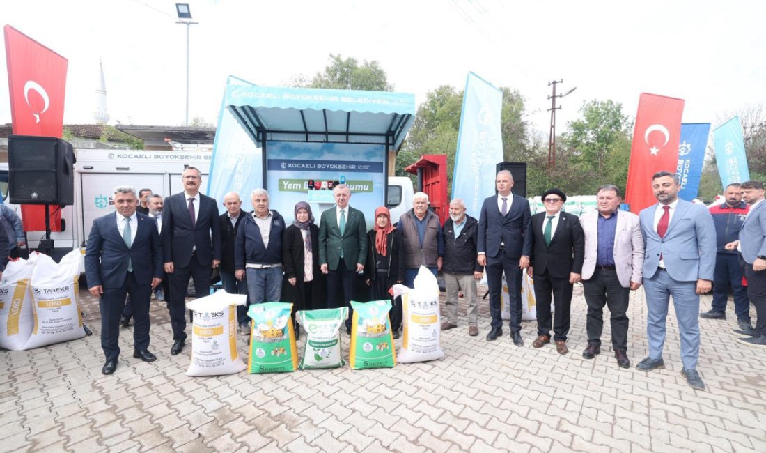Kocaeli Büyükşehir Belediyesi, kent genelindeki 3.500 çiftçiye yem bitkisi tohumu