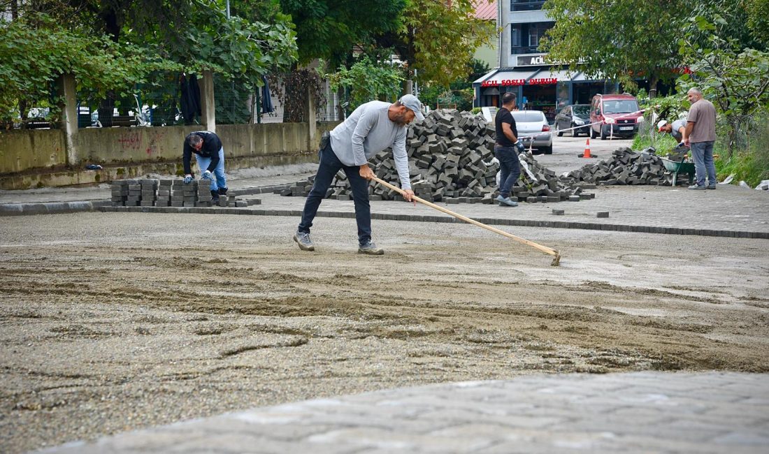 Giresun’un hızla gelişen mahallelerinden olan Aksu Mahallesi’nde altyapı ve üstyapı