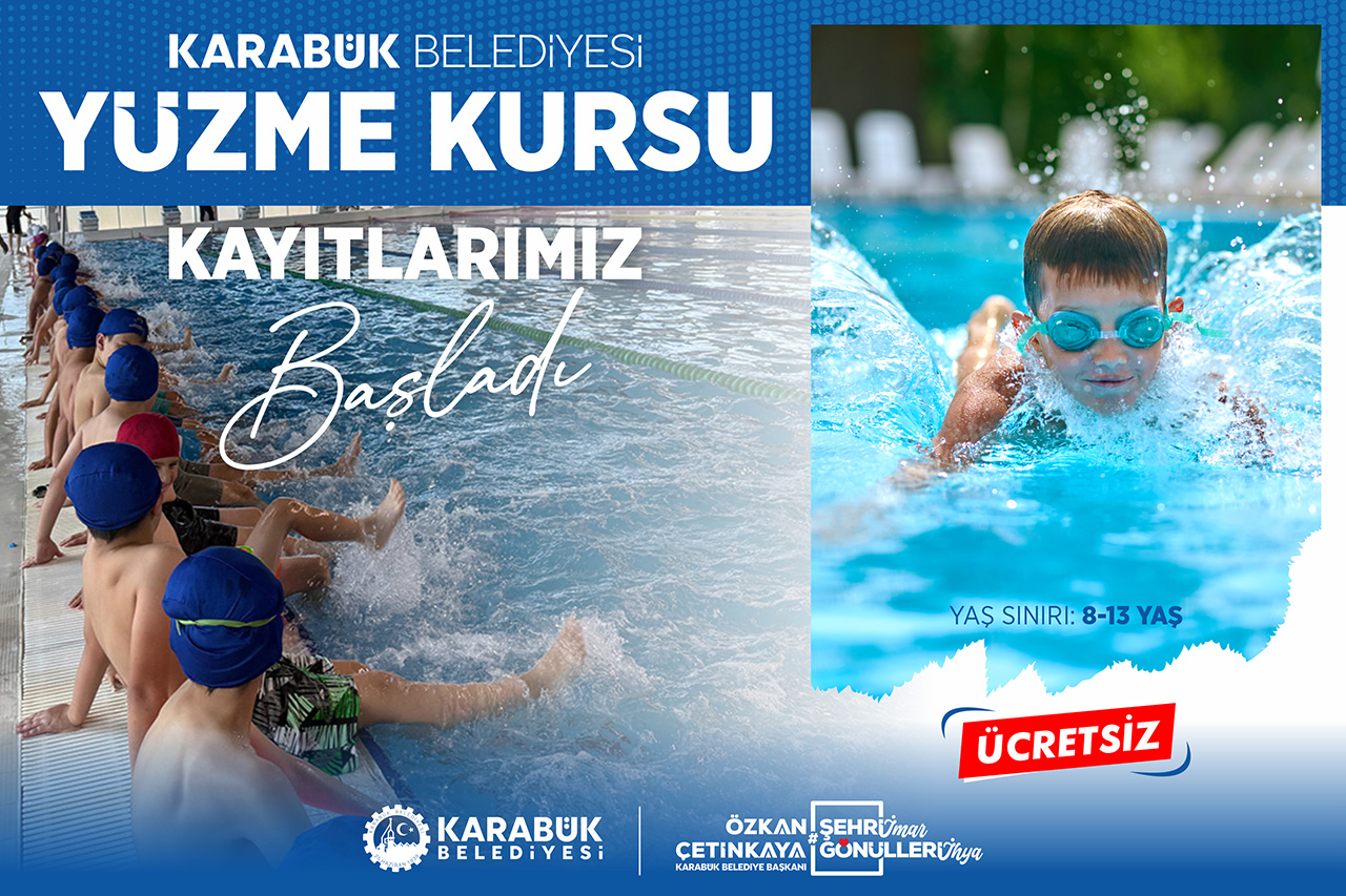 Karabük Belediyesi Kış Dönemi Yüzme Kursu Kayıtları Başladı Karabük Belediyesi, Karabük Gençlik ve Spor İl Müdürlüğü iş birliğiyle