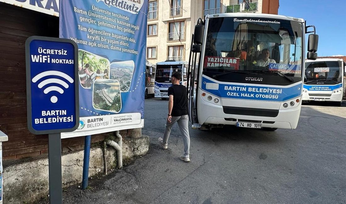 Bartın Belediyesi, kent genelinde vatandaşların internet erişimini kolaylaştırmak amacıyla ücretsiz
