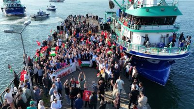 Gazze’ye insani yardım ulaştırmak amacıyla yola çıkan “Küresel Somut Filosu”na