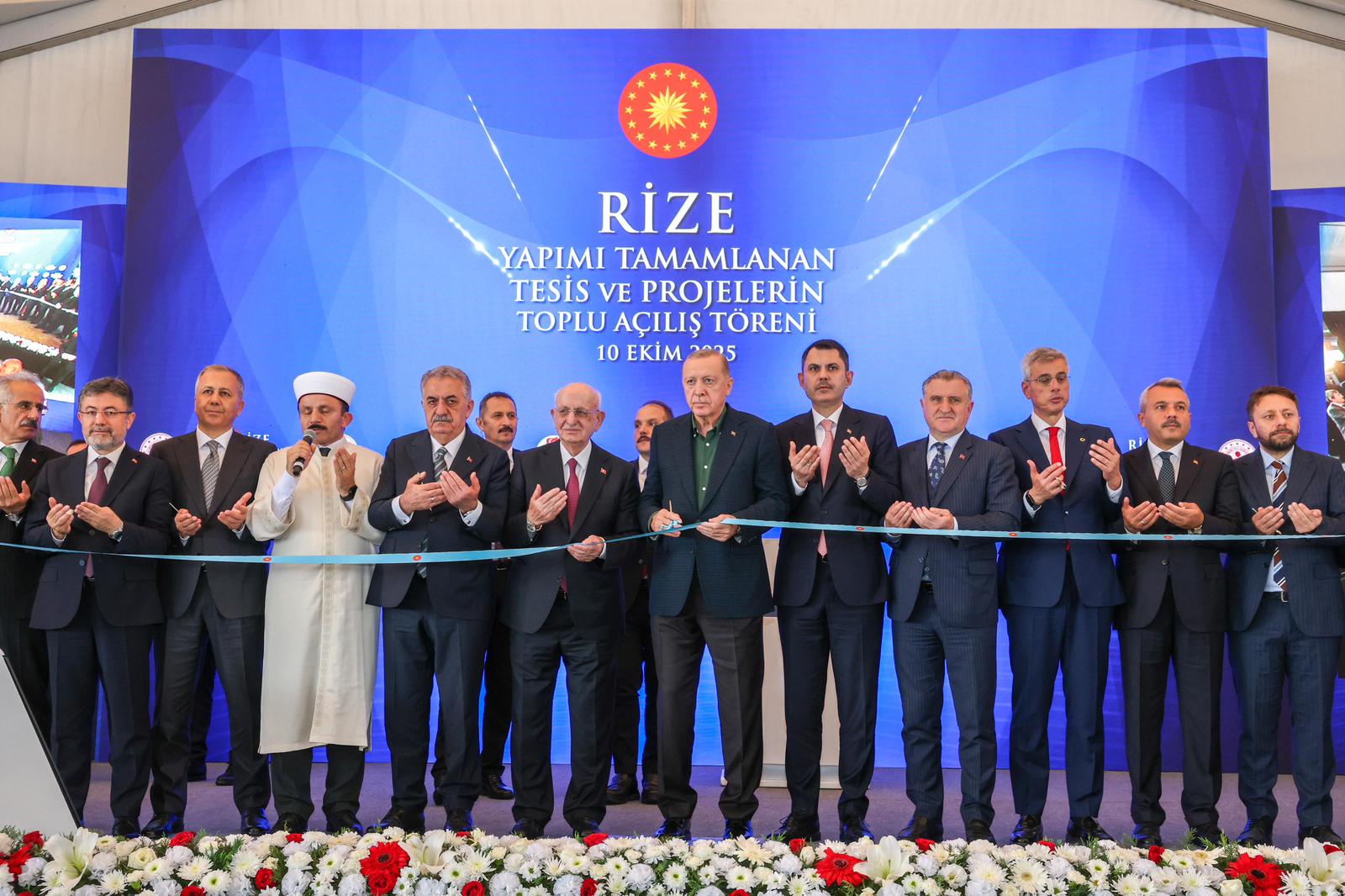 Cumhurbaşkanı Recep Tayyip Erdoğan’ın katılımıyla Rize’de Yapımı Tamamlanan Tesis ve