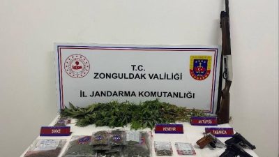 Zonguldak İl Jandarma Komutanlığı ekiplerince, Narkotik Suçlarla Mücadele kapsamında, 21