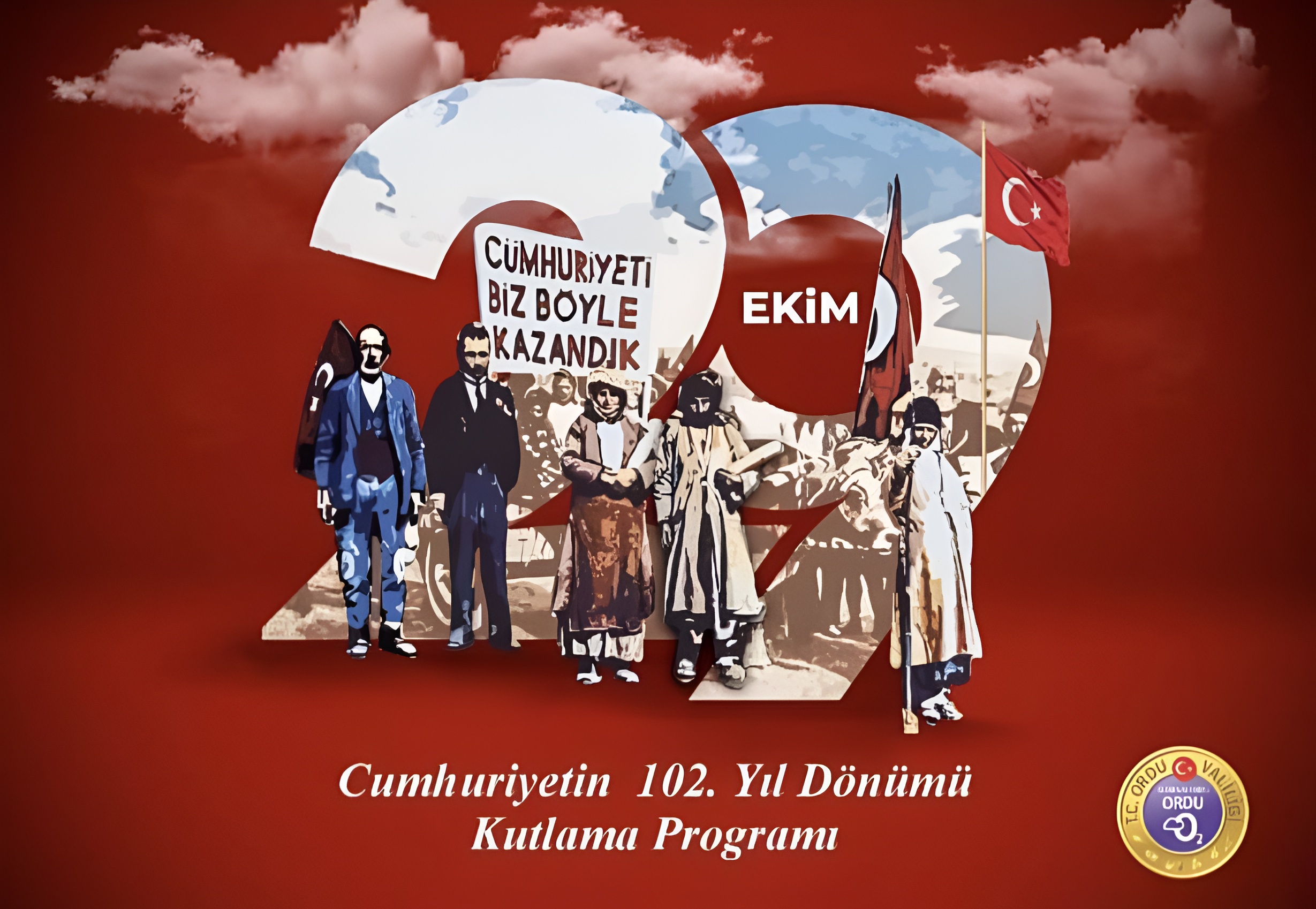Cumhuriyetimizin kuruluşunun 102. yıl dönümü, tüm Türkiye ve dış temsilciliklerde