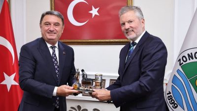 Zonguldak Belediye Başkanı Tahsin Erdem, Norveç’in Ankara Büyükelçisi Andreas Gaarder