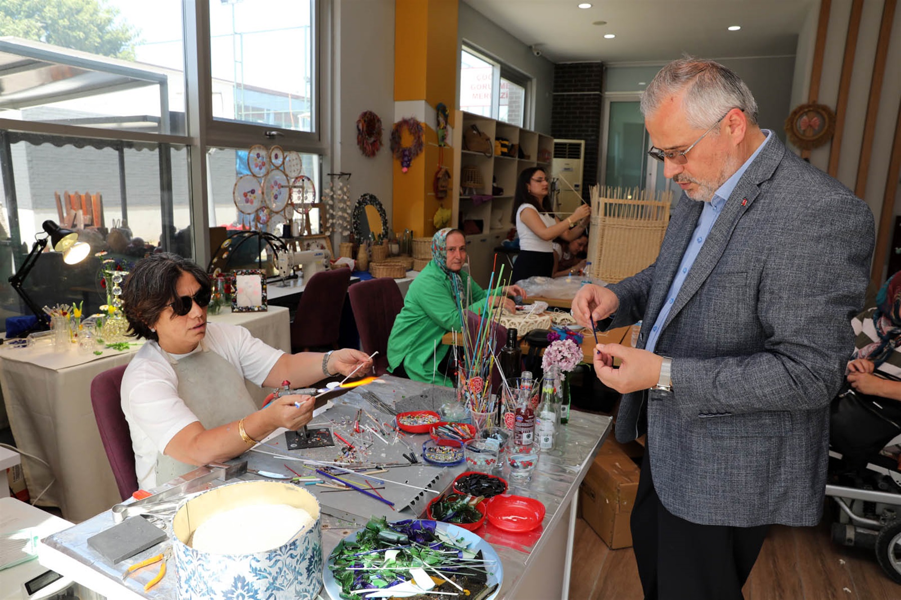 Bafra Belediyesi tarafından 25 farklı branşta düzenlenen ücretsiz kurslara vatandaşlar