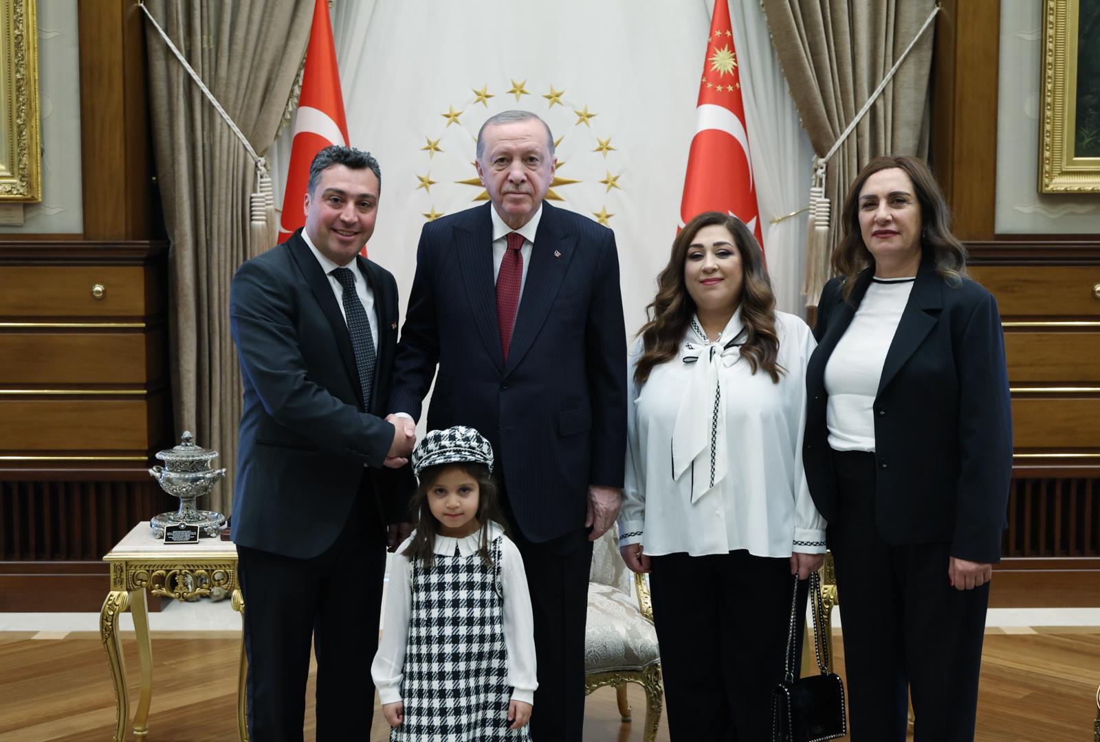 Cumhurbaşkanı Recep Tayyip Erdoğan, Cumhurbaşkanlığı Külliyesi’nde Lübnan, Gana, Filistin, Gine