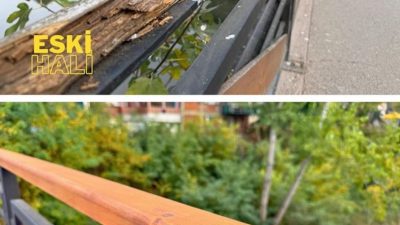 Bartın Belediyesi ekipleri tarafından, Tarihi Kemerköprü’nün ahşap koruma kısımlarında zamanla