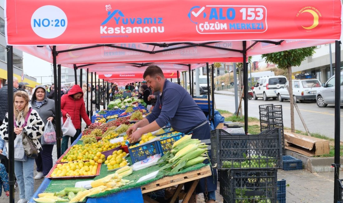 Tosya Yolu Semt Pazarı açıldı Kastamonu Belediye Başkanı Hasan Baltacı’nın üzerinde titizlikle durduğu, Mehmet Akif