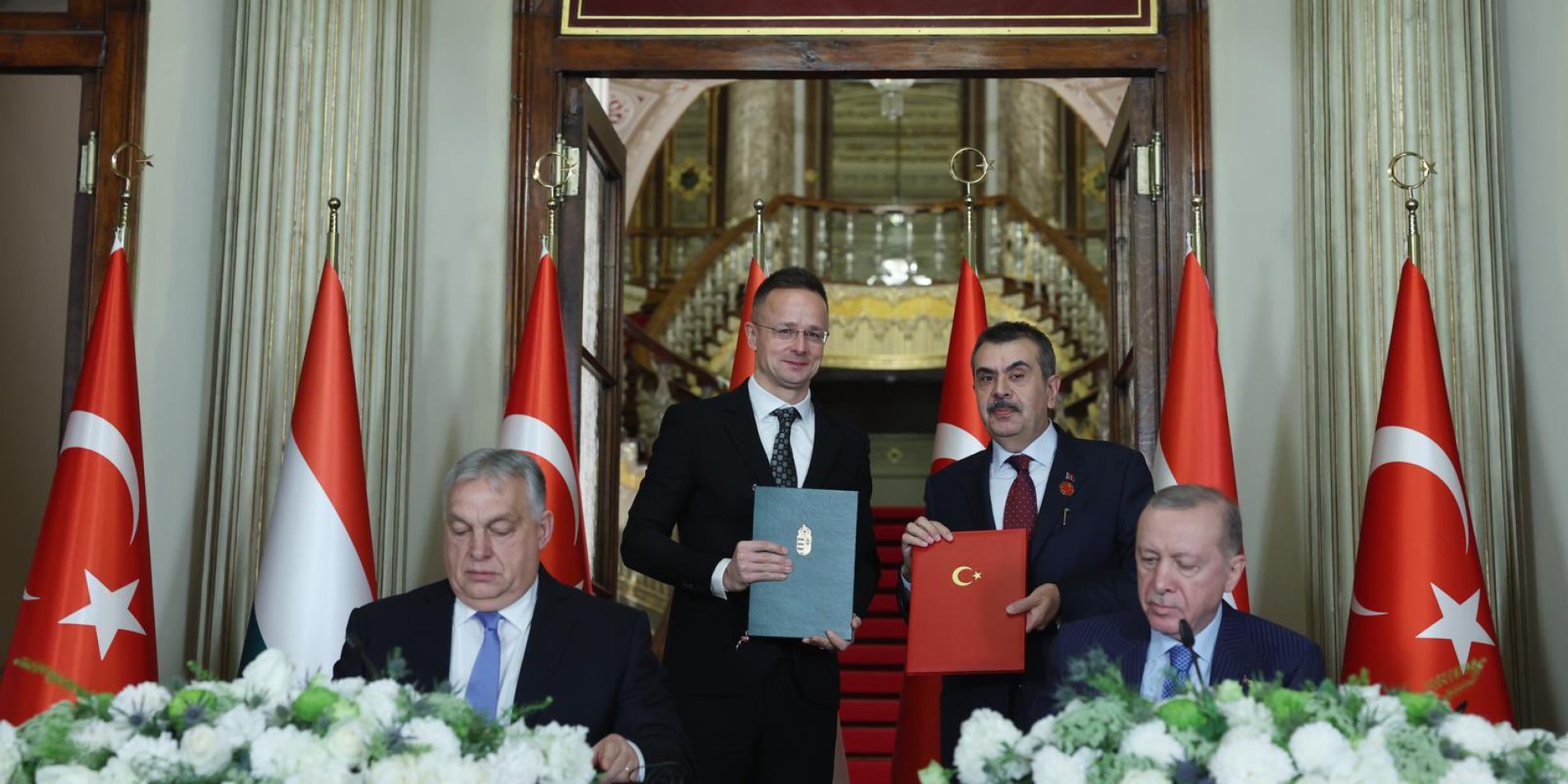 Millî Eğitim Bakanı Yusuf Tekin ile Macaristan Dışişleri ve Dış