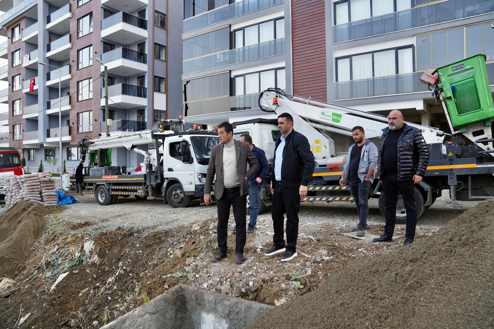 Giresun Belediyesi saha ekipleri, planlanan program dahilinde şehir genelindeki çalışmalarını