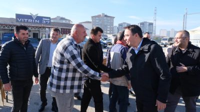 Kastamonu Belediye Başkanı Hasan Baltacı, Kuzeykent Galericiler Sitesi’ni ziyaret ederek