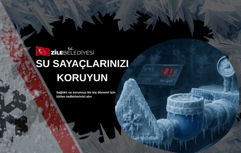 Zile Belediyesi’nden Su Sayaçlarında Kış Güvenliği Uyarısı Zile’de hava sıcaklıklarının sıfırın altına düşmesiyle birlikte su sayaçlarında donma,