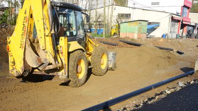 Giresun Belediyesi, kent genelinde altyapı yatırımları kapsamında Teyyaredüzü Mahallesi’nde önemli