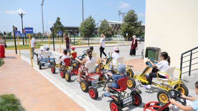 Bafra Belediyesi tarafından Mayıs ayında hizmete sunulan Çocuk Trafik Eğitim