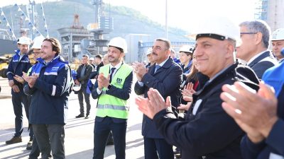 Vali Osman Hacıbektaşoğlu, Eren Enerji Limanı’nda Tamamlanan Rıhtım-4 Uzatma Çalışmalarını