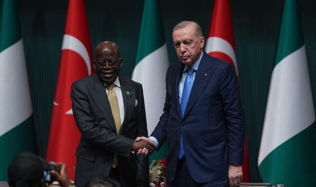 Türkiye ile Nijerya arasında 9 anlaşma imzalandı Cumhurbaşkanı Recep Tayyip Erdoğan ve Nijerya Cumhurbaşkanı Bola Ahmed Tinubu’nun
