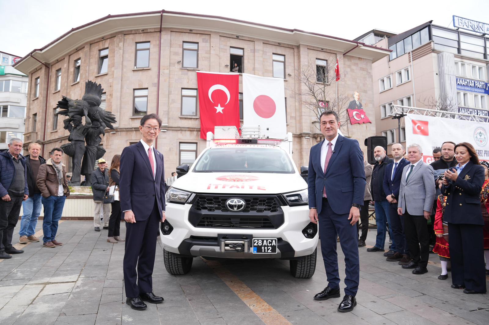 Giresun’a gelen Japonya’nın Türkiye Büyükelçisi Tamura Masami, Japonya Başkonsolosluğu tarafından