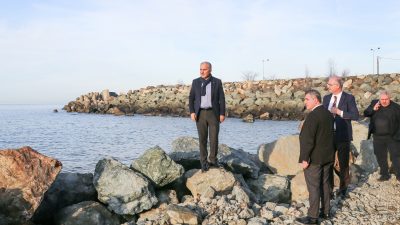 Rize Gündoğdu mevkii ile Bozkale arasında kalan alanda başlatılan dolgu