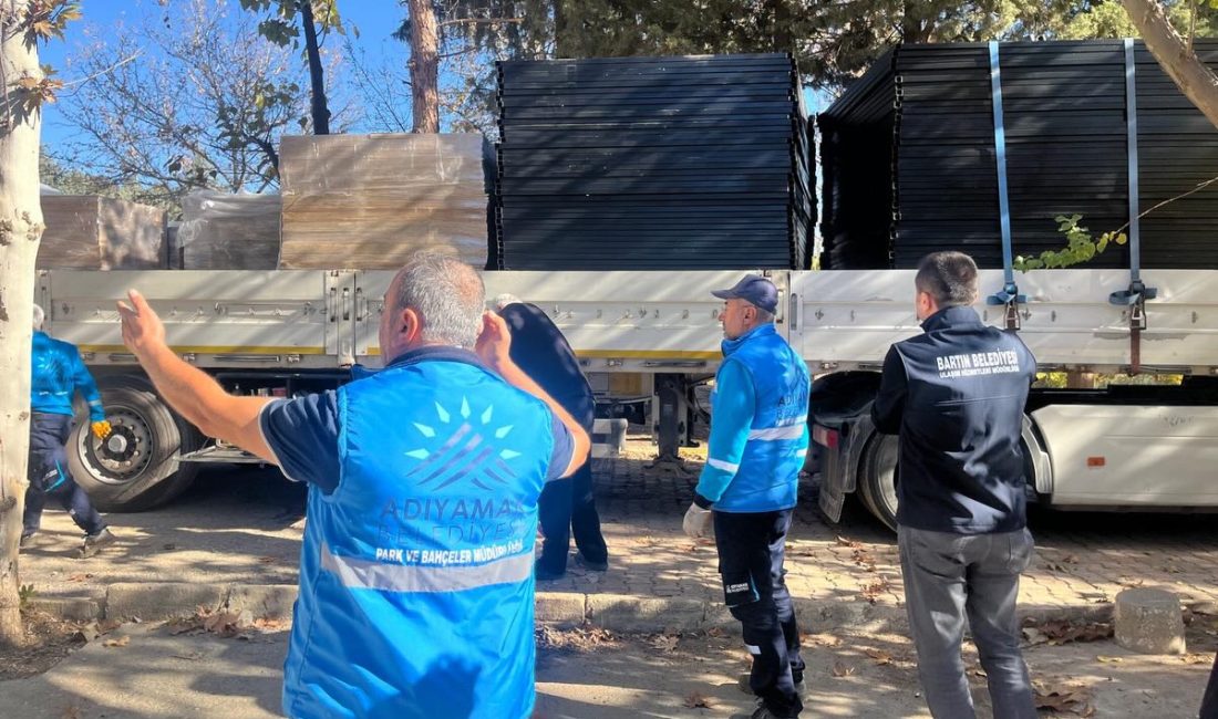 Bartın Belediyesi’nden Adıyaman Belediyesine park ve yeşil alanların yeniden düzenlemesine