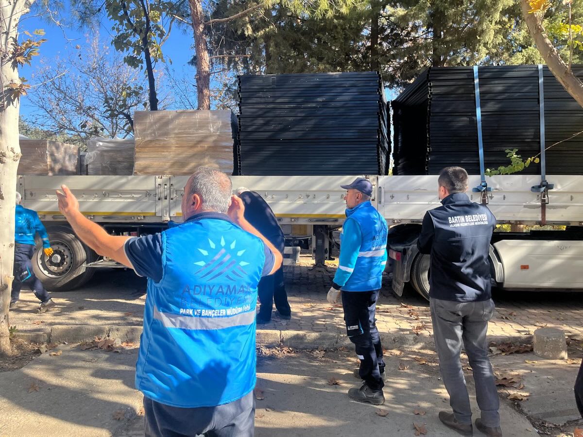Bartın Belediyesi’nden Adıyaman Belediyesine park ve yeşil alanların yeniden düzenlemesine