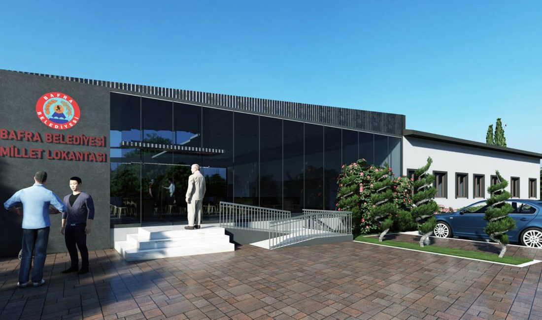 Bafra Belediyesi tarafından ilçeye kazandırılması planlanan Millet Lokantası projesi için