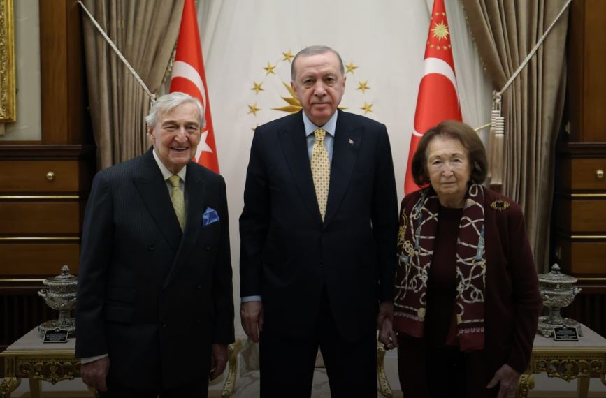 Cumhurbaşkanı Recep Tayyip Erdoğan, Koç Holding Şeref Başkanı Rahmi Koç