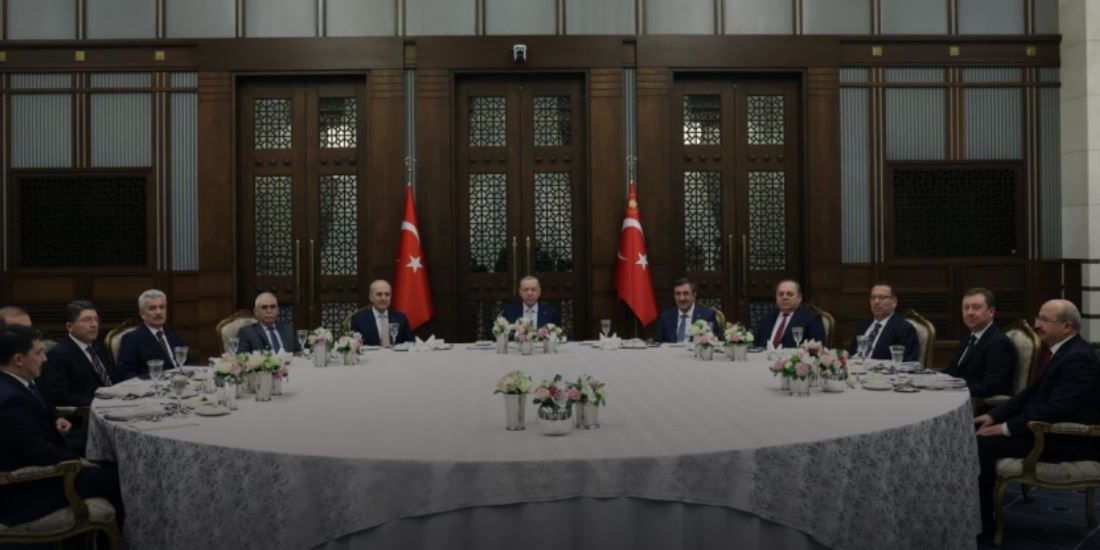 Cumhurbaşkanı Recep Tayyip Erdoğan, yasama, yürütme ve yargı organlarının temsilcileri