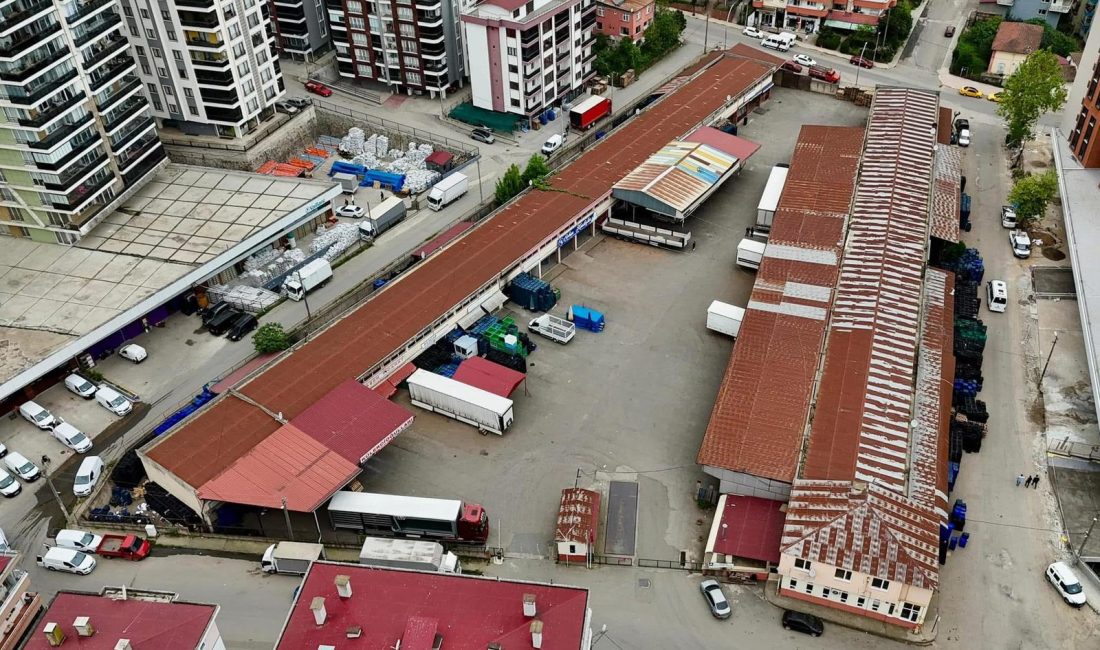 Giresun Belediyesi bünyesindeki Yaş Sebze ve Meyve Hali şehrin sebze