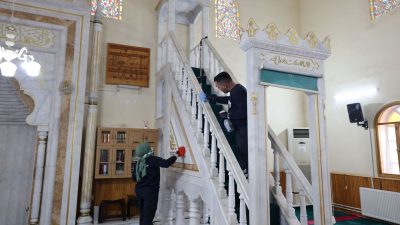 Tokat Belediyesi, yaklaşan Ramazan ayı öncesinde kent genelindeki cami ve