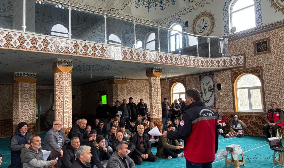 Giresun İl Tarım ve Orman Müdürlüğü koordinasyonunda, Espiye İlçe Tarım