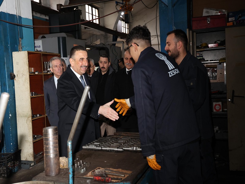 Zonguldak Valisi Osman Hacıbektaşoğlu, TTK Genel Müdürü Muharrem Kiraz, Esnaf