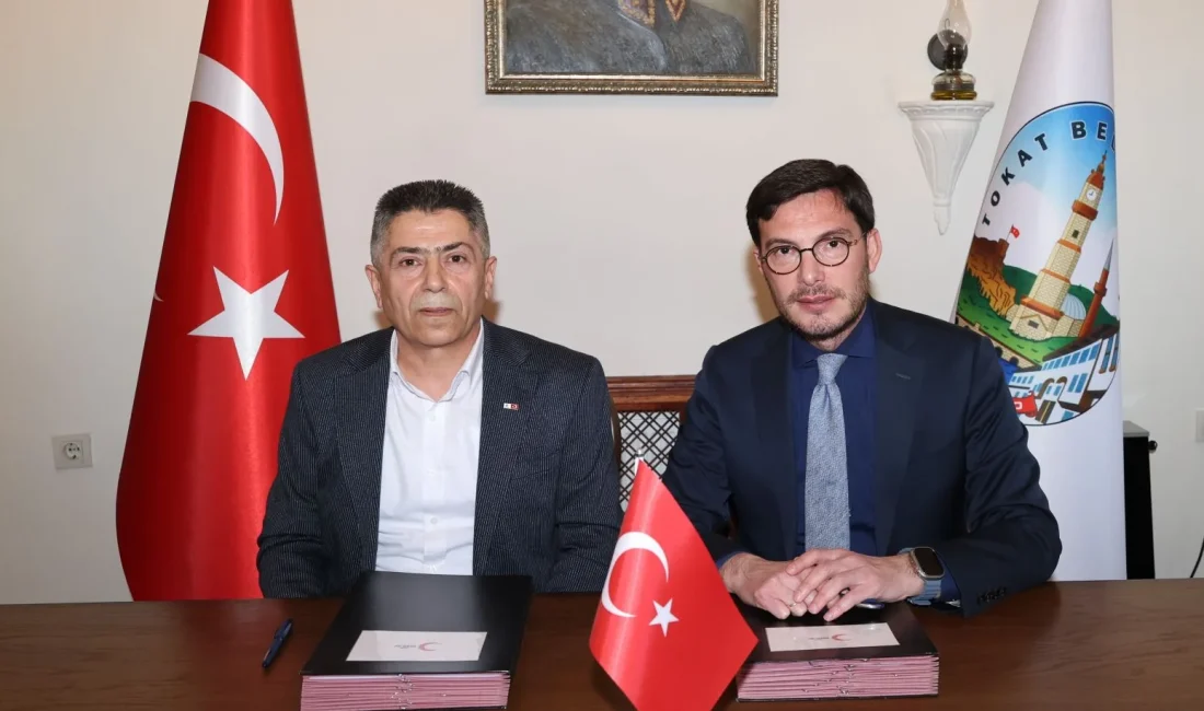 Tokat Belediyesi ile Türk Kızılay Tokat Şubesi arasında imzalanan protokol