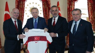 Cumhurbaşkanı Recep Tayyip Erdoğan, FIFA Arena projesinin Türkiye etabının açılış