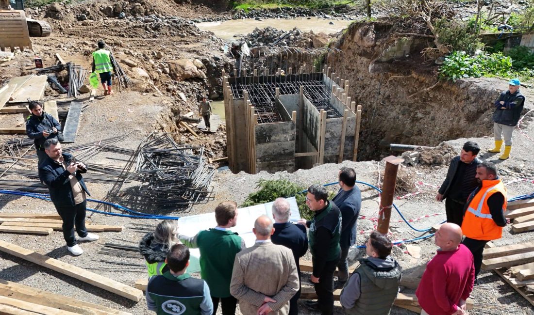 Devlet Su İşleri 22. Bölge Müdürlüğü koordinesinde Giresun’da yürütülen taşkın