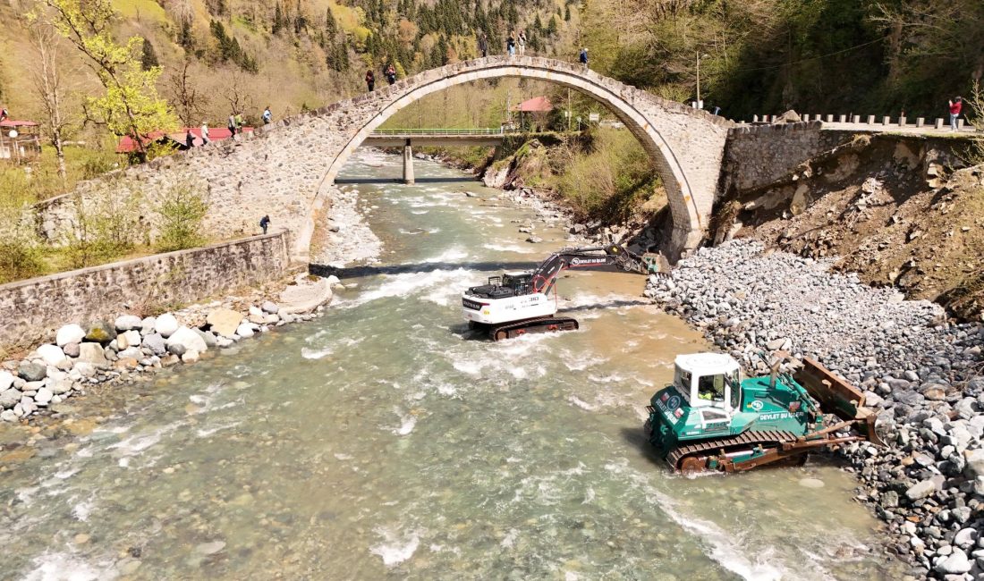 DSİ 22. Bölge Müdürlüğü tarafından yürütülen çalışmalar kapsamında, Çamlıhemşin ilçesinde