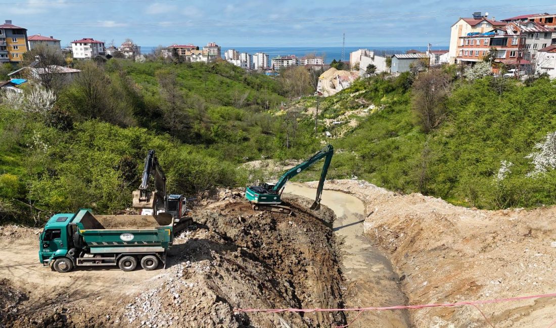 DSİ 22. Bölge Müdürlüğü Trabzon, Giresun’un Bulancak ilçesinde yürüttüğü dere
