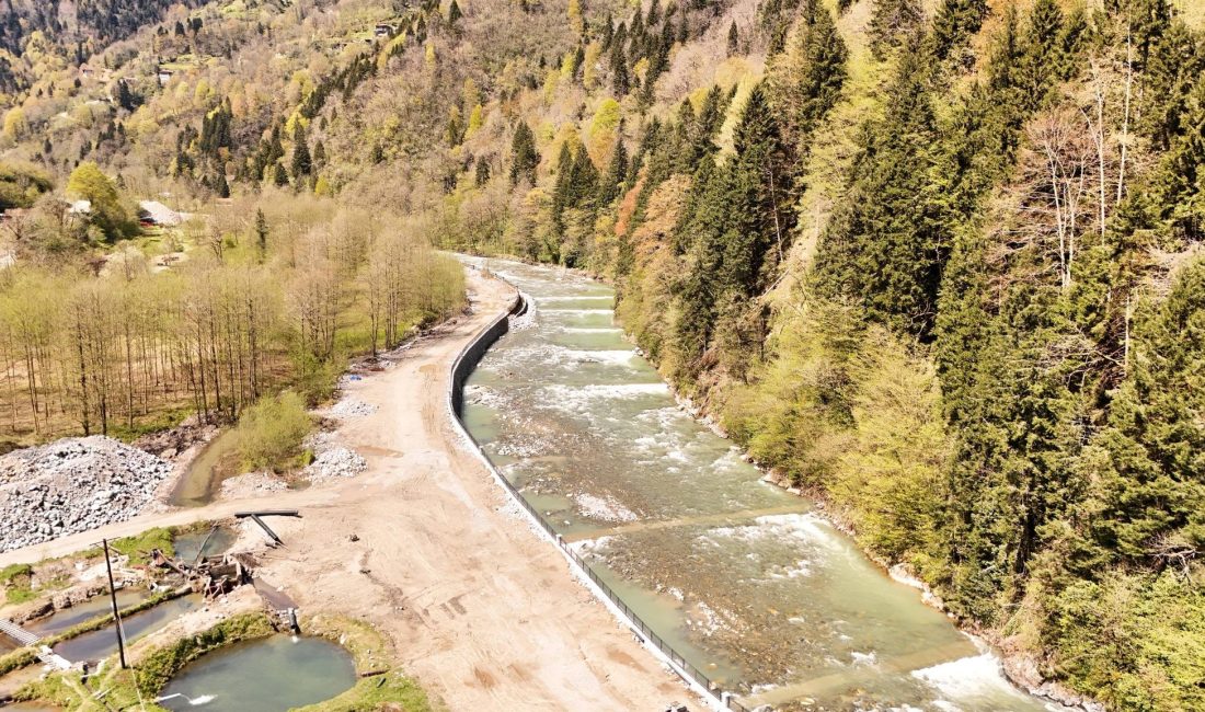 DSİ 22. Bölge Müdürlüğü tarafından yürütülen taşkın kontrol çalışmaları kapsamında,