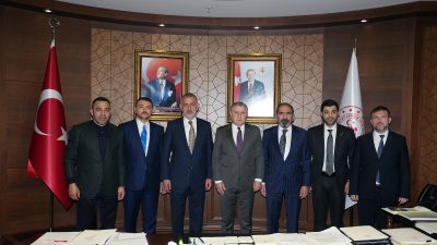 Başkent Ankara’da görüşmeler yapan Türkiye Futbol Federasyonu Başkanı İbrahim Ethem