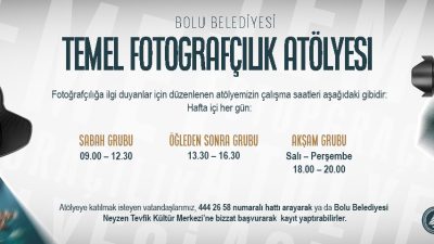 Bolu Belediyesi, Fotoğrafçılık Temel Giriş Atölyesi’nin çalışma saatlerinde yeni bir
