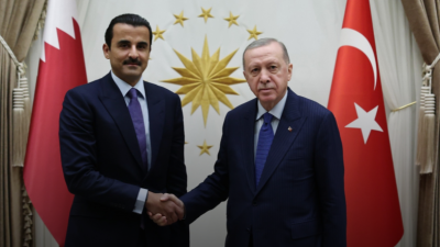 Cumhurbaşkanı Recep Tayyip Erdoğan, Katar Emiri Şeyh Temim bin Hamed