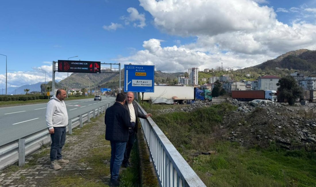 Arhavi Belediye Başkanı Turgay Ataselim, yapımı tamamlanma aşamasına gelen Arhavi