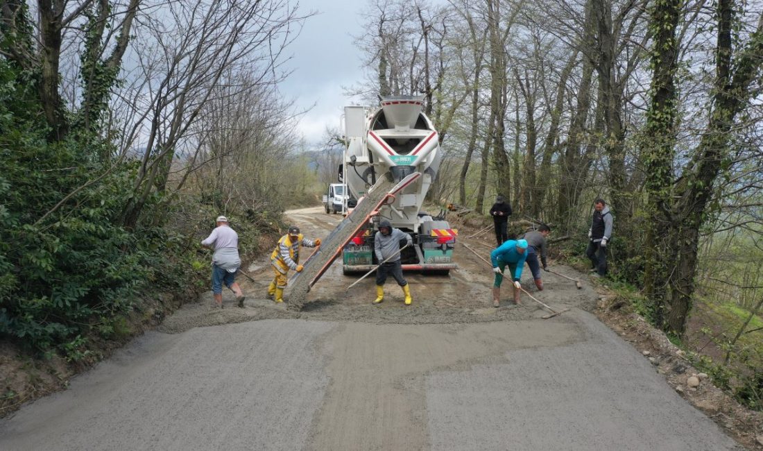 Ordu Büyükşehir Belediyesi, kırsal mahallelerde ulaşım konforunu artırmaya yönelik çalışmalarını